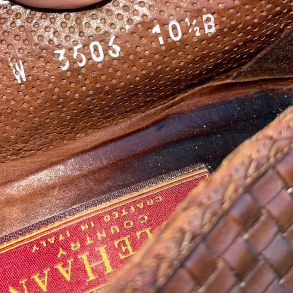 🧵 Bragano by Cole Haan Woven Leather Loafers‎ 👞 Tassel Slip-Ons | Size 10.5